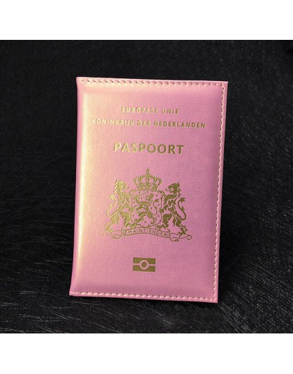 Nederlands okładka na paszport miękka Pu skóra Nederland holenderskie damskie etui na paszport Nederlanden holandia Paspoorthoes