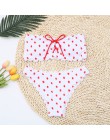 Sexy Polka Dot Bikini kobiety 2020 dwuczęściowy strój kąpielowy Push Up stroje kąpielowe kwiatowy strój kąpielowy brazylijski st
