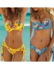 Solidny bandeau Bikini Set 2020 Sexy strój kąpielowy kobiety Bikini brazylijski stringi stroje kąpielowe kobiet stanik strój kąp