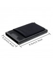 BONAMIE aluminiowy portfel z elastycznością powrót etui ID etui na karty kredytowe RFID Mini wąski portfel automatyczne wyskakuj