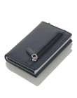 Cizicoco etui na karty kredytowe 2019 nowe aluminiowe pudełko portfel na karty RFID PU skórzana kartka trójwymiarowa obudowa mag