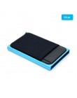 BONAMIE Slim aluminiowy portfel z elastycznością powrót etui ID etui na karty kredytowe Mini portfel rfid automatyczne wyskakują
