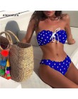 Sexy Polka Dot Bikini kobiety 2020 dwuczęściowy strój kąpielowy Push Up stroje kąpielowe kwiatowy strój kąpielowy brazylijski st