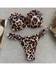 Wyściełany zestaw bikini push-up fiszbiny kwiat Ruffles strój kąpielowy dla kobiet Sexy solidny bandeau kobieta strój kąpielowy 