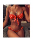 Sexy Polka Dot Bikini kobiety 2020 dwuczęściowy strój kąpielowy Push Up stroje kąpielowe kwiatowy strój kąpielowy brazylijski st