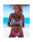 2020 nowa z falbankami Bikini kobiety strój kąpielowy krzyżowe wiązanie stroje kąpielowe zestaw Bikini Push-Up strój kąpielowy b