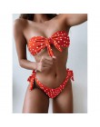 Sexy Polka Dot Bikini kobiety 2020 dwuczęściowy strój kąpielowy Push Up stroje kąpielowe kwiatowy strój kąpielowy brazylijski st