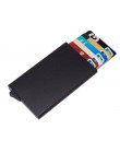 Aelicy Men etui na karty kredytowe identyfikator firmy etui na karty moda automatyczny futerał na karty rfid aluminiowa karta ba
