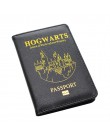 Nowy czarny SLYTHERIN hogwart Unisex PU skórzane etui na paszport Rfid okładka na paszport czarny paszport podróże posiadacz kar