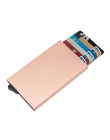 Aelicy Men etui na karty kredytowe identyfikator firmy etui na karty moda automatyczny futerał na karty rfid aluminiowa karta ba