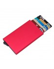 Aelicy Men etui na karty kredytowe identyfikator firmy etui na karty moda automatyczny futerał na karty rfid aluminiowa karta ba