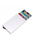 Aelicy Men etui na karty kredytowe identyfikator firmy etui na karty moda automatyczny futerał na karty rfid aluminiowa karta ba