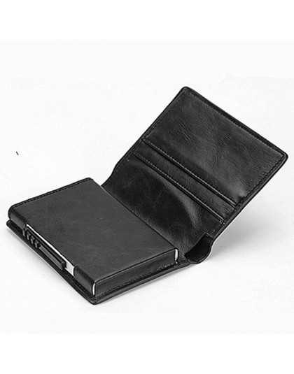 BISI GORO nowy pakiet wizytówek RFID Protector cienki jak karta kredytowa portfel z uchwytem Aluminium mężczyźni kobiety metalow