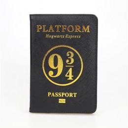 Nowy czarny SLYTHERIN hogwart Unisex PU skórzane etui na paszport Rfid okładka na paszport czarny paszport podróże posiadacz kar