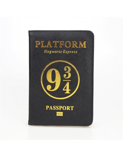 Nowy czarny SLYTHERIN hogwart Unisex PU skórzane etui na paszport Rfid okładka na paszport czarny paszport podróże posiadacz kar