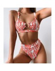 Sexy Snake bikini we wzory 2019 damski strój kąpielowy kobiety stroje kąpielowe stringi zestaw bikini push up wysokiej talii str