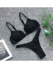 Wyściełany zestaw bikini push-up fiszbiny kwiat Ruffles strój kąpielowy dla kobiet Sexy solidny bandeau kobieta strój kąpielowy 
