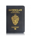 Nowy czarny SLYTHERIN hogwart Unisex PU skórzane etui na paszport Rfid okładka na paszport czarny paszport podróże posiadacz kar