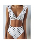 Sexy Polka Dot Bikini kobiety 2020 dwuczęściowy strój kąpielowy Push Up stroje kąpielowe kwiatowy strój kąpielowy brazylijski st