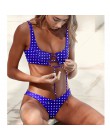 Sexy Polka Dot Bikini kobiety 2020 dwuczęściowy strój kąpielowy Push Up stroje kąpielowe kwiatowy strój kąpielowy brazylijski st