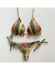 2020 bikini kobiety stroje kąpielowe zestaw bikini push-up strój kąpielowy Top solidny dół druku brazylijski Biquini strój kąpie