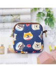 Retro Mini torba kobiety portmonetki Kawaii portfel dziewczyny kot mała torebka płócienna torby na karty damskie torebki damskie