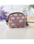 Retro Mini torba kobiety portmonetki Kawaii portfel dziewczyny kot mała torebka płócienna torby na karty damskie torebki damskie
