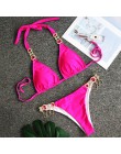 2019 Rhinestone Swimsuit kobiety Bikini kryształowy diament zestaw metalowy łańcuch stroje kąpielowe kobiet luksusowe arystokrat