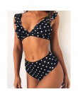 Sexy Polka Dot Bikini kobiety 2020 dwuczęściowy strój kąpielowy Push Up stroje kąpielowe kwiatowy strój kąpielowy brazylijski st