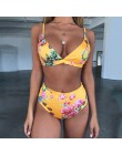 Sexy Snake bikini we wzory 2019 damski strój kąpielowy kobiety stroje kąpielowe stringi zestaw bikini push up wysokiej talii str