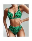 Sexy Snake bikini we wzory 2019 damski strój kąpielowy kobiety stroje kąpielowe stringi zestaw bikini push up wysokiej talii str