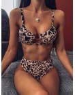 Sexy Snake bikini we wzory 2019 damski strój kąpielowy kobiety stroje kąpielowe stringi zestaw bikini push up wysokiej talii str