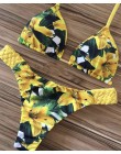 2020 bikini kobiety stroje kąpielowe zestaw bikini push-up strój kąpielowy Top solidny dół druku brazylijski Biquini strój kąpie
