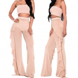 2019 Sexy kobiety przezroczyste spodnie osłona do bikini Up Mesh wzburzyć dna Plus rozmiar luźne długie spodnie stroje kąpielowe