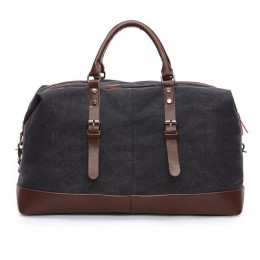 Scione dla mężczyzn płótno podróżna na ramię torby bagażowe pojemna torba biznes na co dzień w stylu Vintage skóra prosta Tote t