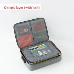 Męska wodoodporna podróży Passport box organizer do dokumentów portfel paszport pudełko do przechowywania pokrowce na paszporty 
