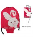 TRIPNUO Rabbit elastyczna najgrubsza osłona ochronna walizki bagażowej for19-32 Cal pokrowiec przeciwkurzowy Cartoon koc podróżn