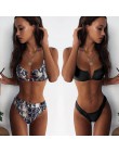 Sexy Bandeau Bikini 2020 nowy V Neck Bikini stroje kąpielowe Push Up stroje kąpielowe kobiet brazylijski Bikini Set kostiumy kąp