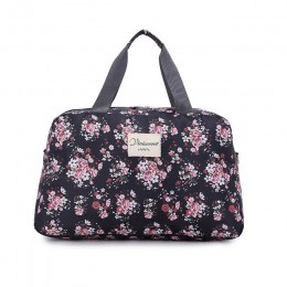 Scione torebki podróżne damskie New Hot Fashion przenośny bagaż torba kwiatowy Print torby płócienne wodoodporny weekendowy wore