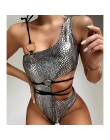 In-x Sexy golden bikini 2020 mujer błyszczący kostium kąpielowy damski wąż bikini set nieregularne stroje kąpielowe damskie kost