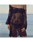 TOKITIND Saida De Praia okrycie plażowe w górę Pareo Playa Coverup sukienka Vestido Livre strój kąpielowy stroje kąpielowe białe