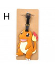 Akcesoria podróżne Pikachu bagaż Tag kreskówka zwierzęta żel krzemionkowy walizka ID adres Holder zawieszki do bagażu przenośna 