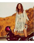 TOKITIND Saida De Praia okrycie plażowe w górę Pareo Playa Coverup sukienka Vestido Livre strój kąpielowy stroje kąpielowe białe