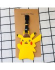 Akcesoria podróżne Pikachu bagaż Tag kreskówka zwierzęta żel krzemionkowy walizka ID adres Holder zawieszki do bagażu przenośna 