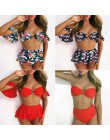 In-x czarny strój kąpielowy ze spódnicą Sexy wysokiej talii bikini 2020 strój kąpielowy z falbanką damskie stroje kąpielowe kobi