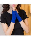 Sparsil damskie zimowe dzianiny bez palców wełniane rękawiczki ciepłe stałe Stretch pół rękawiczki Lady Knitting krótkie kaszmir