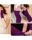 Sparsil damskie zimowe dzianiny bez palców wełniane rękawiczki ciepłe stałe Stretch pół rękawiczki Lady Knitting krótkie kaszmir