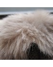 Rękawiczki zimowe damskie rękawiczki bez palców bez palców pompon Faux futerkowe rękawice na nadgarstki dzianiny Patchwork Guant