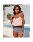2020 Sexy wysokiej talii strój kąpielowy Bikini kobiety strój kąpielowy z falbanką Vintage Bikini w stylu Retro Plus Size kostiu