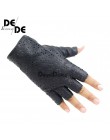2019 New Arrival kobiety rękawiczki bez palców rękawice oddychające miękkie skórzane rękawiczki dla Dance Party pokaż kobiety cz